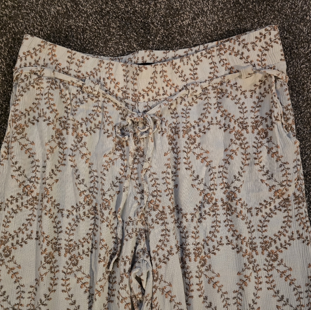 One 5 One L Patterned Wide-Leg Pants - Picture 3 of 4